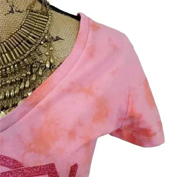 Harley Davidson bling glitter tye dye tee. Size Medium - Picture 8 of 9